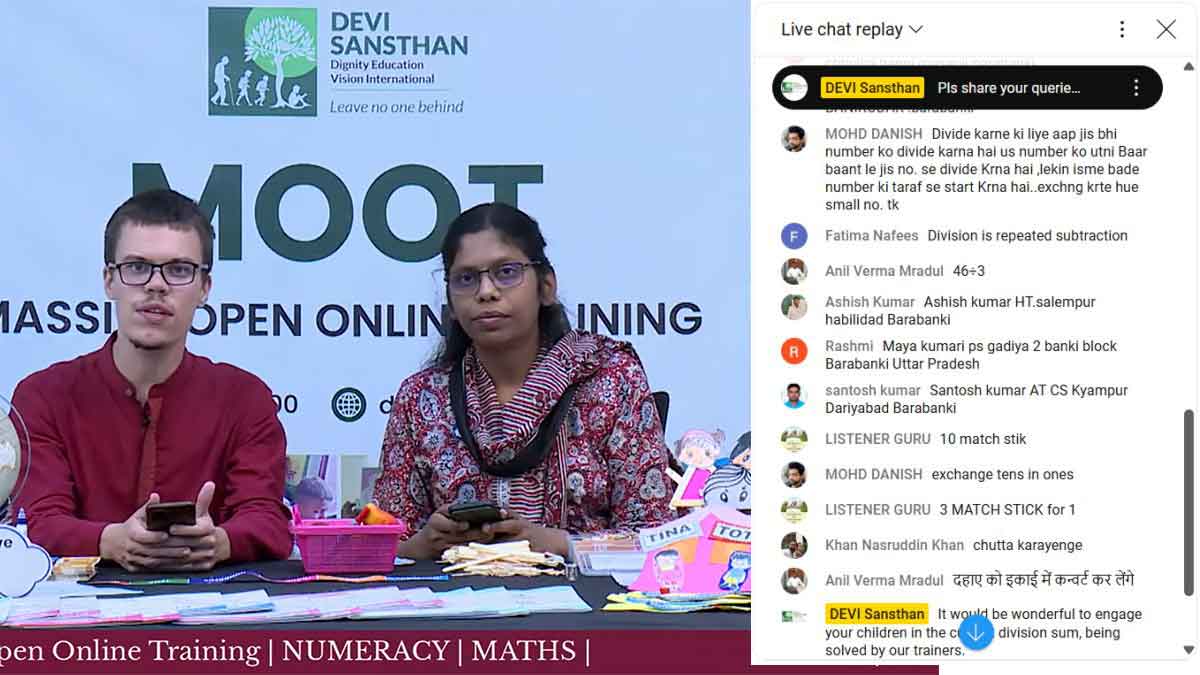 Live interaction through chat